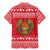 Belarus Christmas Family Matching Mermaid Dress and Hawaiian Shirt with Santa Gingerbread Playing Chess National Emblem and Nordic Pattern Design - Wonder Print Shop