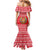 Belarus Christmas Family Matching Mermaid Dress and Hawaiian Shirt with Santa Gingerbread Playing Chess National Emblem and Nordic Pattern Design - Wonder Print Shop