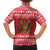 Belarus Christmas Family Matching Off The Shoulder Long Sleeve Dress and Hawaiian Shirt with Santa Gingerbread Playing Chess National Emblem and Nordic Pattern Design - Wonder Print Shop
