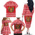 Belarus Christmas Family Matching Off The Shoulder Long Sleeve Dress and Hawaiian Shirt with Santa Gingerbread Playing Chess National Emblem and Nordic Pattern Design - Wonder Print Shop