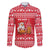 Belarus Christmas Family Matching Off The Shoulder Long Sleeve Dress and Hawaiian Shirt with Santa Gingerbread Playing Chess National Emblem and Nordic Pattern Design - Wonder Print Shop