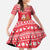 Belarus Christmas Family Matching Off Shoulder Maxi Dress and Hawaiian Shirt with Santa Gingerbread Playing Chess National Emblem and Nordic Pattern Design - Wonder Print Shop