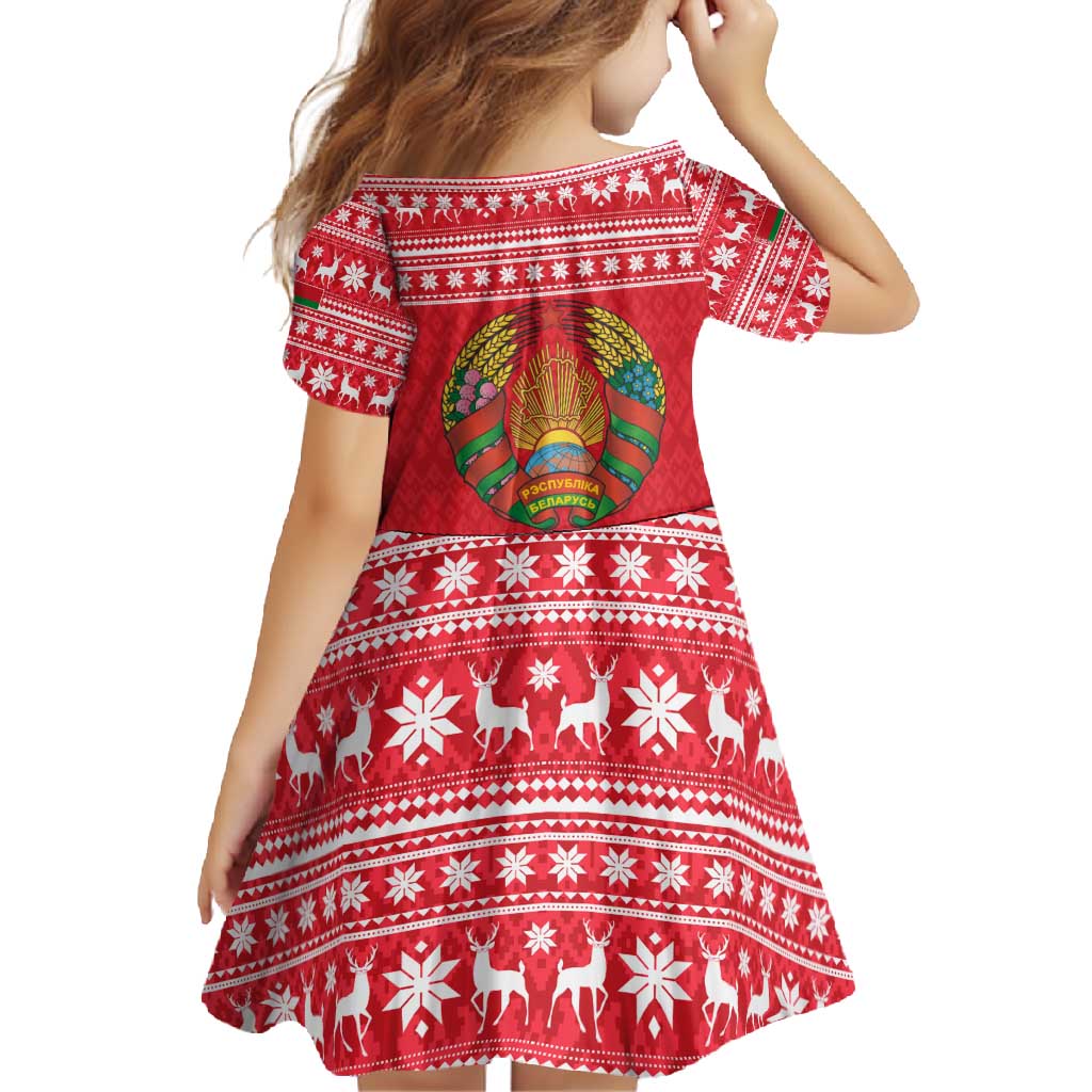 Belarus Christmas Family Matching Off Shoulder Maxi Dress and Hawaiian Shirt with Santa Gingerbread Playing Chess National Emblem and Nordic Pattern Design - Wonder Print Shop