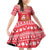 Belarus Christmas Family Matching Off Shoulder Short Dress and Hawaiian Shirt with Santa Gingerbread Playing Chess National Emblem and Nordic Pattern Design - Wonder Print Shop