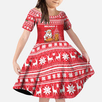 Belarus Christmas Family Matching Puletasi and Hawaiian Shirt with Santa Gingerbread Playing Chess National Emblem and Nordic Pattern Design - Wonder Print Shop