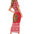 Belarus Christmas Family Matching Short Sleeve Bodycon Dress and Hawaiian Shirt with Santa Gingerbread Playing Chess National Emblem and Nordic Pattern Design - Wonder Print Shop