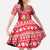 Belarus Christmas Family Matching Summer Maxi Dress and Hawaiian Shirt with Santa Gingerbread Playing Chess National Emblem and Nordic Pattern Design - Wonder Print Shop