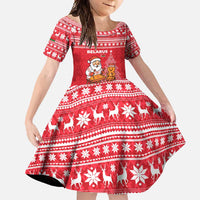 Belarus Christmas Family Matching Tank Maxi Dress and Hawaiian Shirt with Santa Gingerbread Playing Chess National Emblem and Nordic Pattern Design - Wonder Print Shop