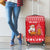 Belarus Christmas Luggage Cover with Santa Gingerbread Playing Chess National Emblem and Nordic Pattern Design - Wonder Print Shop