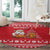 Belarus Christmas Round Carpet with Santa Gingerbread Playing Chess National Emblem and Nordic Pattern Design - Wonder Print Shop