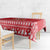 Belarus Christmas Tablecloth with Santa Gingerbread Playing Chess National Emblem and Nordic Pattern Design - Wonder Print Shop