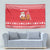 Belarus Christmas Tapestry with Santa Gingerbread Playing Chess National Emblem and Nordic Pattern Design - Wonder Print Shop