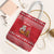 Belarus Christmas Tote Bag with Santa Gingerbread Playing Chess National Emblem and Nordic Pattern Design - Wonder Print Shop