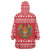 Belarus Christmas Wearable Blanket Hoodie with Santa Gingerbread Playing Chess National Emblem and Nordic Pattern Design - Wonder Print Shop