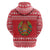 Belarus Christmas Zip Hoodie with Santa Gingerbread Playing Chess National Emblem and Nordic Pattern Design - Wonder Print Shop