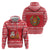 Belarus Christmas Zip Hoodie with Santa Gingerbread Playing Chess National Emblem and Nordic Pattern Design - Wonder Print Shop