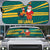 Sri Lanka Christmas Auto Sun Shade with Santa Claus Rooster Festive Pattern and National Flag Design - Wonder Print Shop