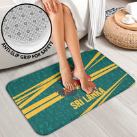 Sri Lanka Christmas Bathroom Set with Santa Claus Rooster Festive Pattern and National Flag Design - Wonder Print Shop