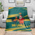 Sri Lanka Christmas Blanket with Santa Claus Rooster Festive Pattern and National Flag Design - Wonder Print Shop
