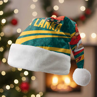 Sri Lanka Christmas Santa Hat with Santa Claus Rooster Festive Pattern and National Flag Design - Wonder Print Shop