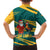 Sri Lanka Christmas Family Matching Puletasi and Hawaiian Shirt with Santa Claus Rooster Festive Pattern and National Flag Design - Wonder Print Shop