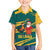 Sri Lanka Christmas Family Matching Short Sleeve Bodycon Dress and Hawaiian Shirt with Santa Claus Rooster Festive Pattern and National Flag Design - Wonder Print Shop