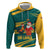 Sri Lanka Christmas Hoodie with Santa Claus Rooster Festive Pattern and National Flag Design - Wonder Print Shop