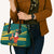 Sri Lanka Christmas Leather Bag with Santa Claus Rooster Festive Pattern and National Flag Design - Wonder Print Shop