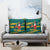 Sri Lanka Christmas Pillow Cover with Santa Claus Rooster Festive Pattern and National Flag Design - Wonder Print Shop