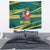 Sri Lanka Christmas Tapestry with Santa Claus Rooster Festive Pattern and National Flag Design - Wonder Print Shop