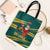 Sri Lanka Christmas Tote Bag with Santa Claus Rooster Festive Pattern and National Flag Design - Wonder Print Shop
