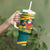 Sri Lanka Christmas Tumbler With Handle with Santa Claus Rooster Festive Pattern and National Flag Design - Wonder Print Shop