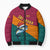 Sri Lanka Christmas Bomber Puffer Jacket with Santa Hat Fish Ocean Icons and Tri Color Festive Design - Wonder Print Shop