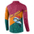 Sri Lanka Christmas Button Sweatshirt with Santa Hat Fish Ocean Icons and Tri Color Festive Design - Wonder Print Shop