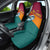 Sri Lanka Christmas Car Seat Cover with Santa Hat Fish Ocean Icons and Tri Color Festive Design - Wonder Print Shop
