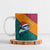 Sri Lanka Christmas Ceramic Mug with Santa Hat Fish Ocean Icons and Tri Color Festive Design - Wonder Print Shop