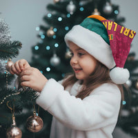 Sri Lanka Christmas Santa Hat with Santa Hat Fish Ocean Icons and Tri Color Festive Design - Wonder Print Shop