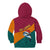 Sri Lanka Christmas Kid Hoodie with Santa Hat Fish Ocean Icons and Tri Color Festive Design - Wonder Print Shop