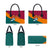 Sri Lanka Christmas Leather Bag with Santa Hat Fish Ocean Icons and Tri Color Festive Design - Wonder Print Shop