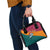 Sri Lanka Christmas Shoulder Handbag with Santa Hat Fish Ocean Icons and Tri Color Festive Design - Wonder Print Shop