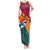 Sri Lanka Christmas Tank Maxi Dress with Santa Hat Fish Ocean Icons and Tri Color Festive Design - Wonder Print Shop