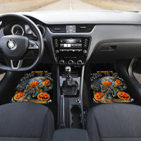 Of Course I'm Going To Hell Skull Pumpkin Halloween Car Mats - Wonder Print Shop