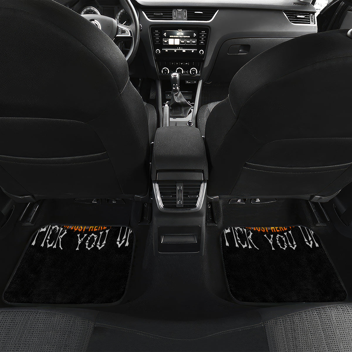 Of Course I'm Going To Hell Skull Pumpkin Halloween Car Mats - Wonder Print Shop