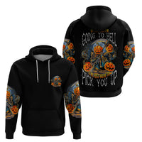 Of Course I'm Going To Hell Skull Pumpkin Halloween Hoodie - Wonder Print Shop