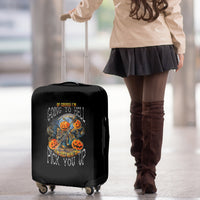 Of Course I'm Going To Hell Skull Pumpkin Halloween Luggage Cover - Wonder Print Shop