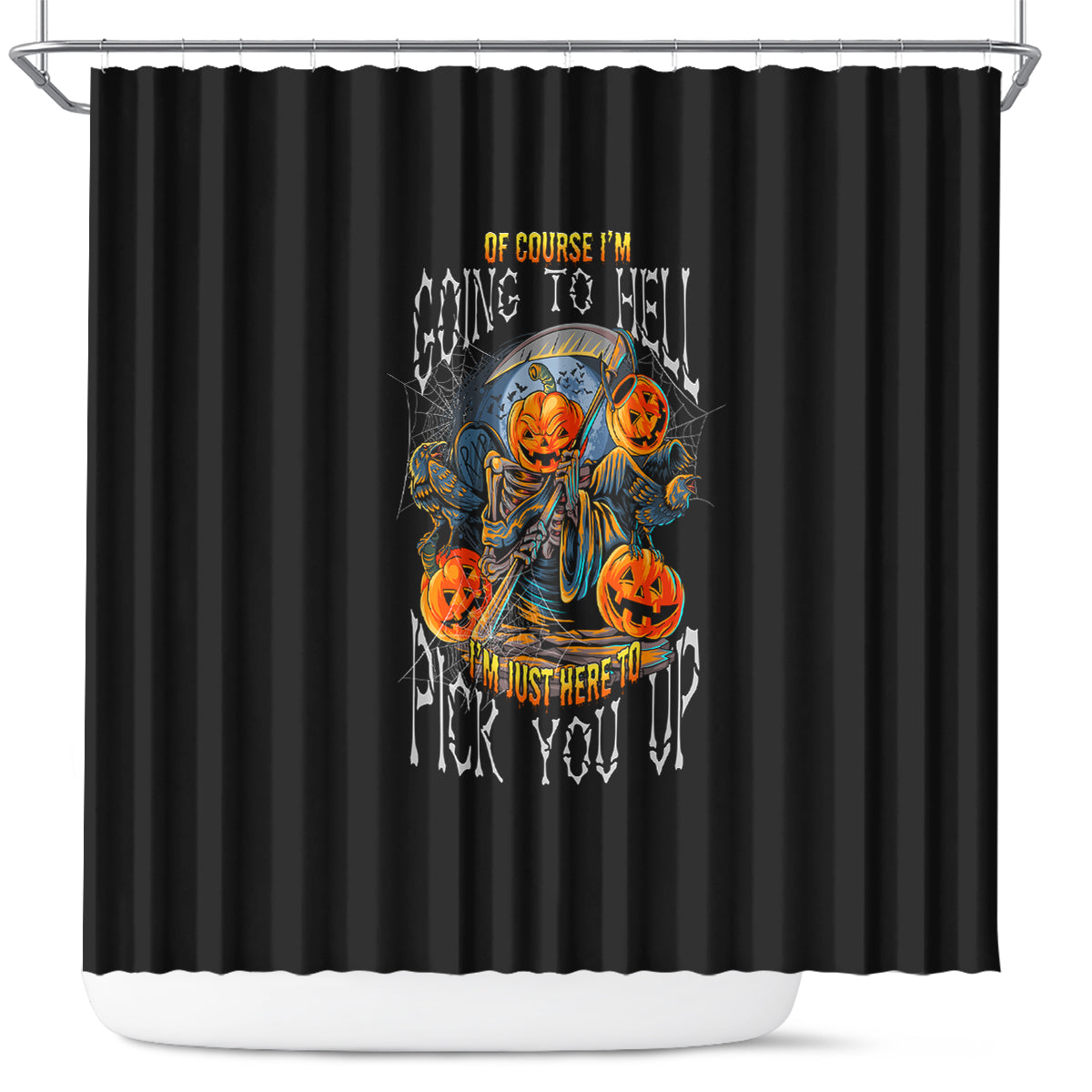 of-course-im-going-to-hell-skull-pumpkin-halloween-shower-curtain