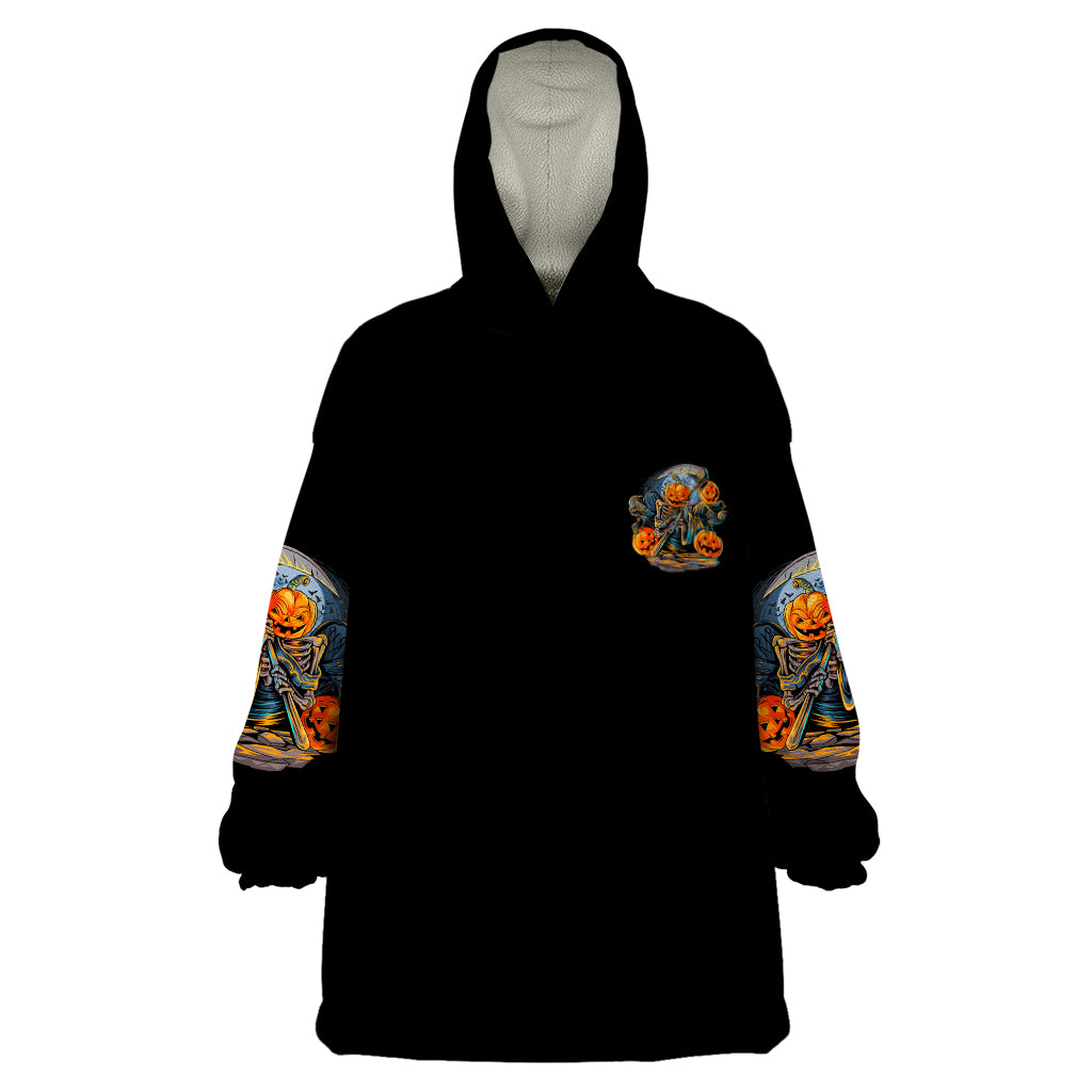 Of Course I'm Going To Hell Skull Pumpkin Halloween Wearable Blanket Hoodie - Wonder Print Shop