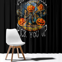 Of Course I'm Going To Hell Skull Pumpkin Halloween Window Curtain - Wonder Print Shop