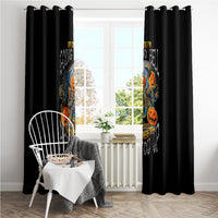 Of Course I'm Going To Hell Skull Pumpkin Halloween Window Curtain - Wonder Print Shop