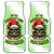On The Naughty List Skull Christmas Car Mats - Wonder Print Shop